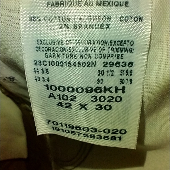 NWT Wrangler Riata Flat Front Relaxed Fit Chino Pants 42X30. - Picture 8 of 9